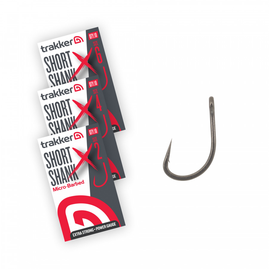Trakker Short Shank XS Hooks (Barbed), versch. Varianten