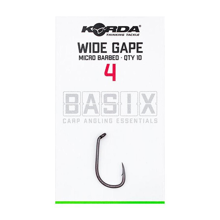 Korda Basix Hair Rigs Wide Gape / auch in Barbless