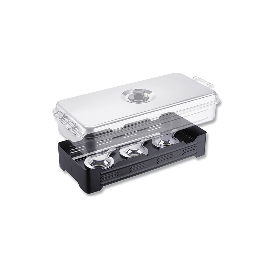 Cormoran Tisch-Räucherofen XL, Edelstahl, 3-flammig, bis zu 6 Forellen