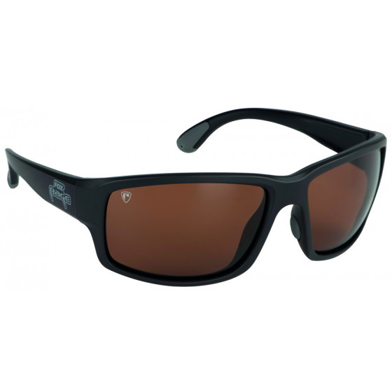 FOX Rage Grey Wrap Sunglasses Brown Lense Mirror Eyewear