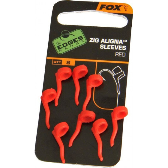 Fox Zig Aligna Sleeves x 8 red