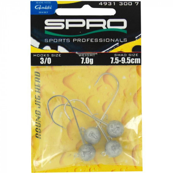 SPRO Round Jig Head Size 1- 4Stk.