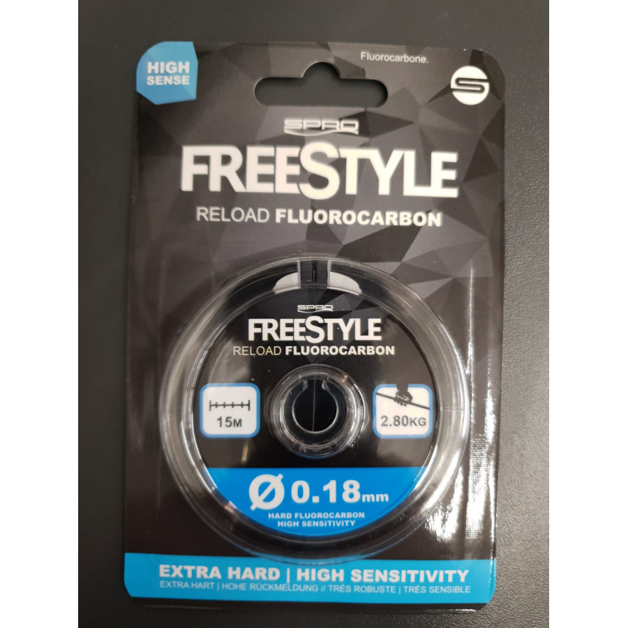 Spro Freestyle Fluorocarbon 0,18mm/2,57kg 15m
