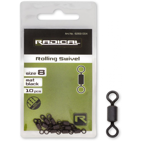 Radical Tönnchenwirbel matt black non reflectiv
