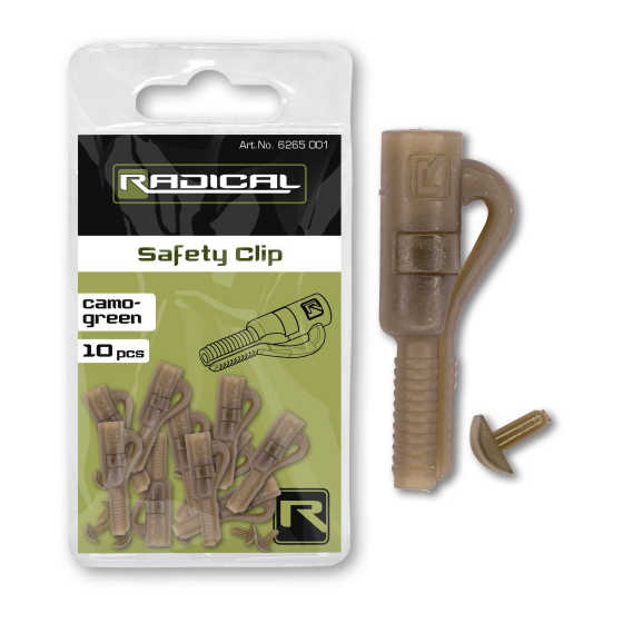 Radical Safty Clip camo green 10pcs