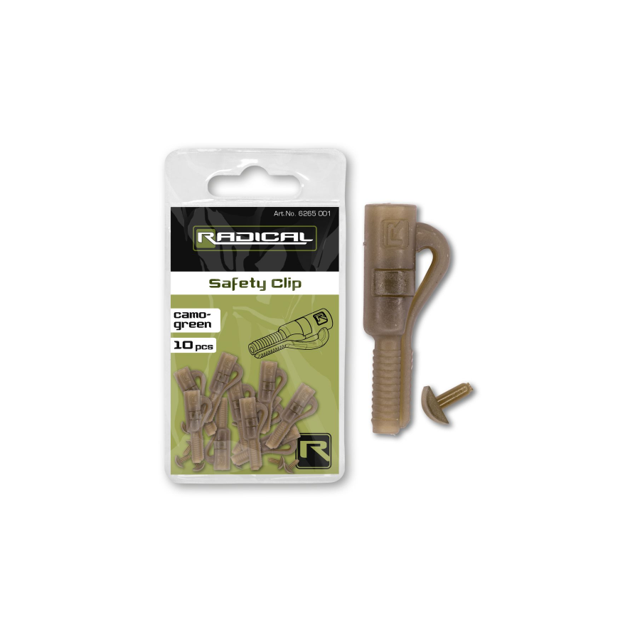 Radical Safty Clip camo green 10pcs