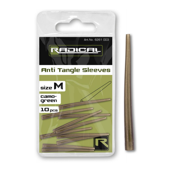 Radical Anti Tangle Sleeves camo green 10Stück