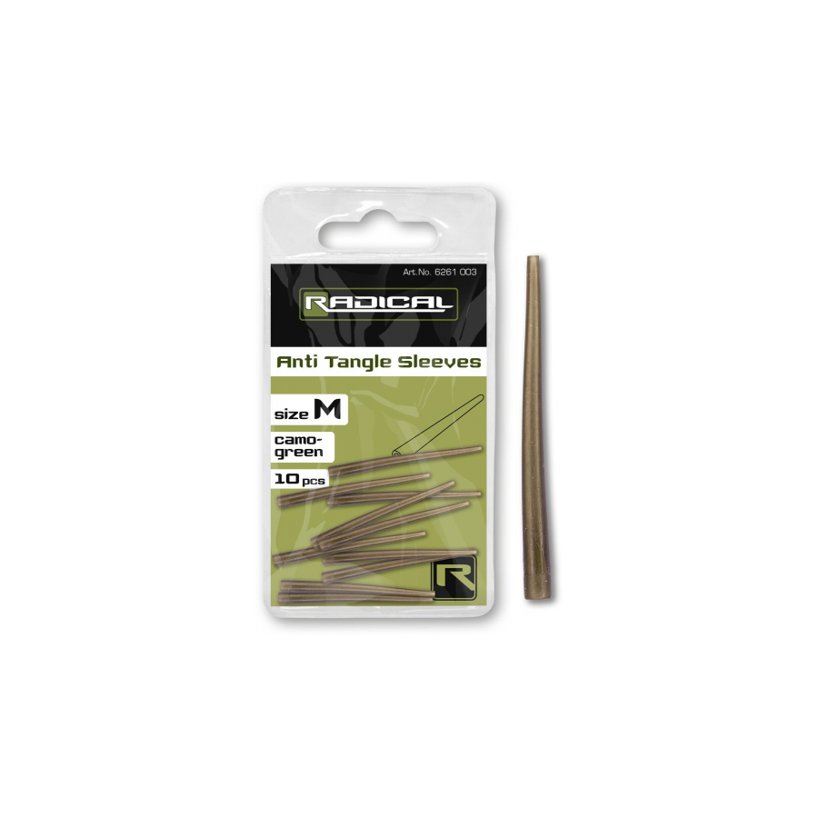 Radical Anti Tangle Sleeves camo green 10Stück