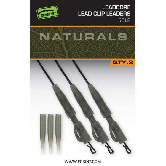 Fox Naturals Leadcore Lead Clip Leader 50lb