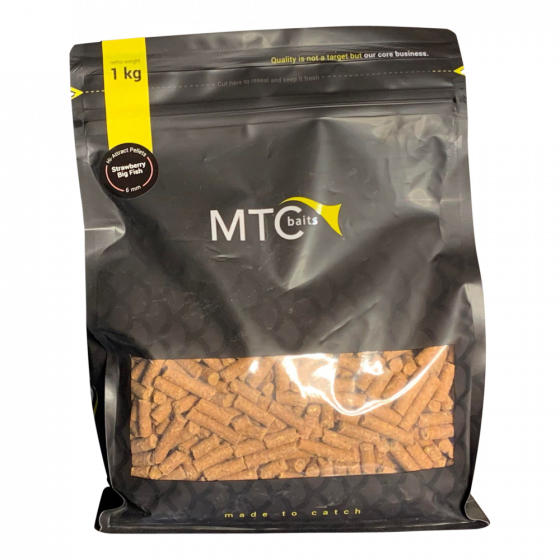 MTC Hi-Attract Pellet Strawberry Big Fish 1kg 6mm