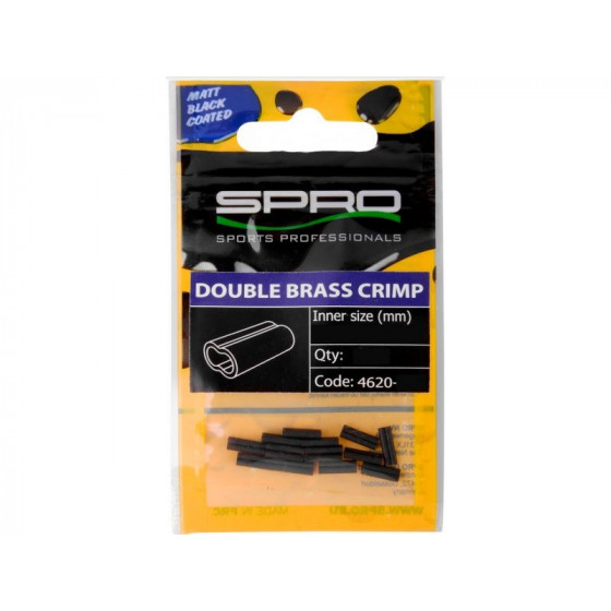 Spro Double Brass Crimp matt black