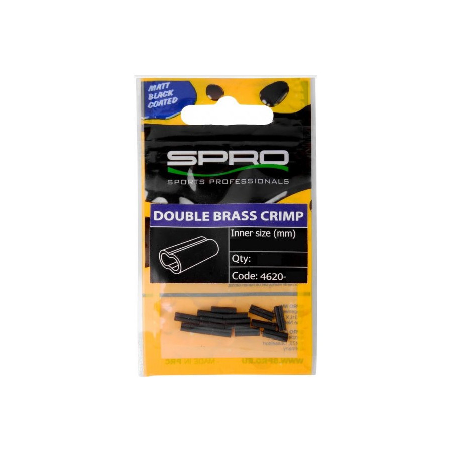 Spro Double Brass Crimp matt black