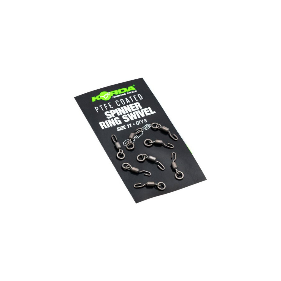 Korda PTFE Spinner Ring Swivels Gr.11 (8Stk.)