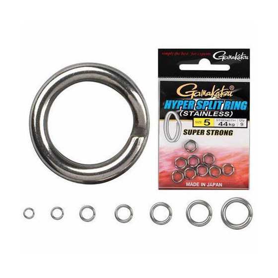 GAMAKATSU HYPER SPLIT RING  - Stainless