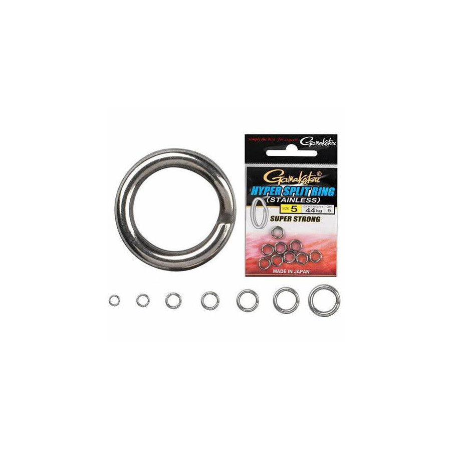 GAMAKATSU HYPER SPLIT RING  - Stainless