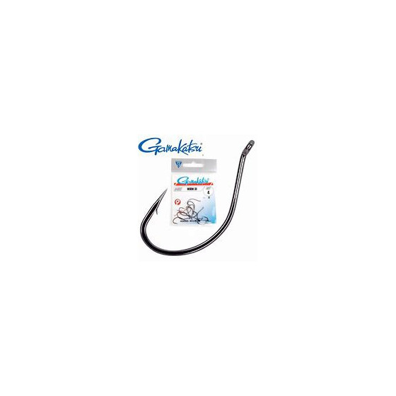 GAMAKATSU HOOK WORM 39 (SPR) (BLACK)