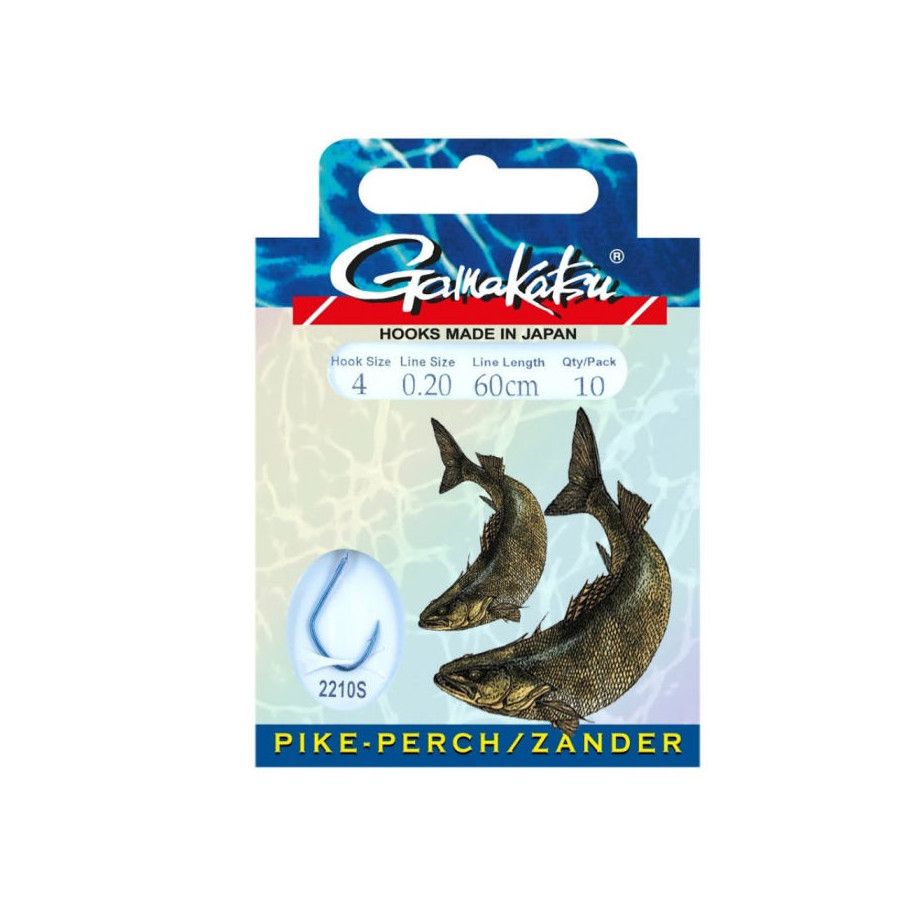 GAMAKATSU Zanderhaken 2210S gebunden 60CM