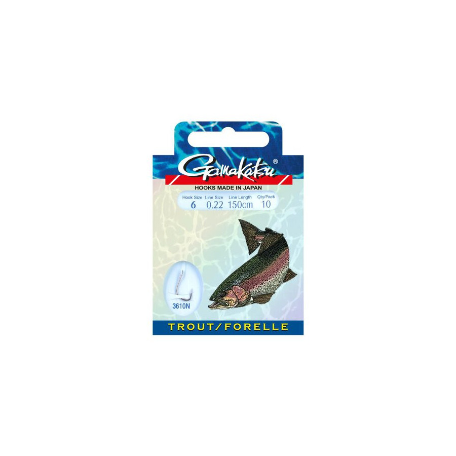 GAMAKATSU HOOK BKD-3610N TROUT 200 CM