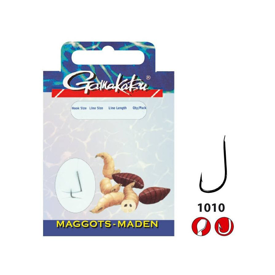 GAMAKATSU HOOK BKD-1010B MAGGOT 60 CM