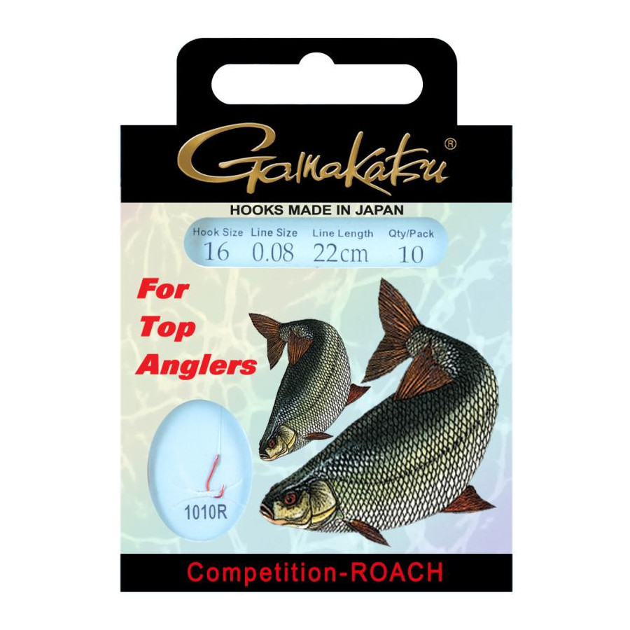 GAMAKATSU Comp. Rotaugenhaken 1010R gebunden 22cm
