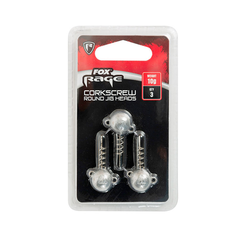 Fox Rage Corkscrew round Jig 15g per 3Stück