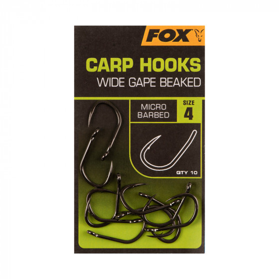 Fox Carp Hooks Wide Gape beaked