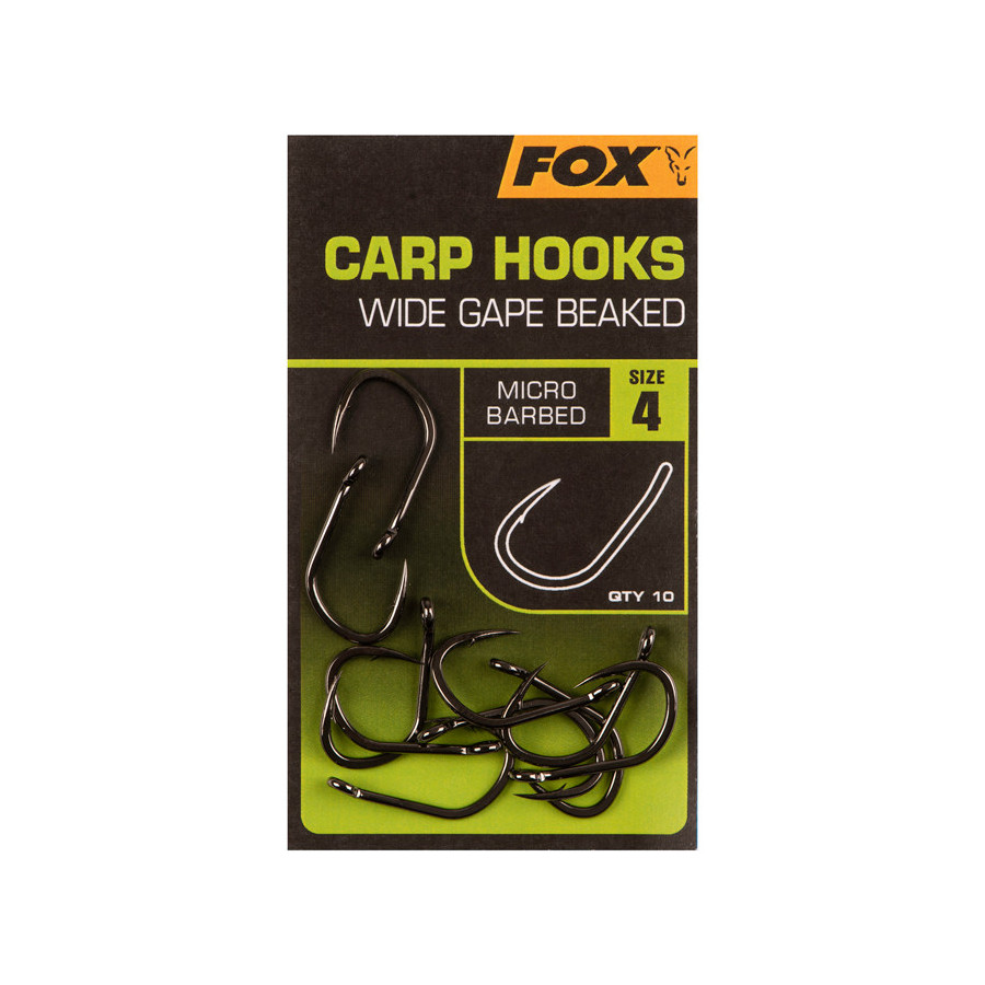 Fox Carp Hooks Wide Gape beaked