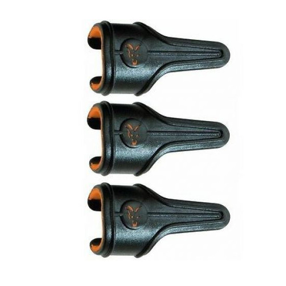 Fox Edges Power Grip Line Clips Small x 3 - orange