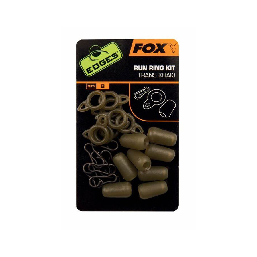 Fox Edges Standard Run Ring Kit - trans khaki  x 8
