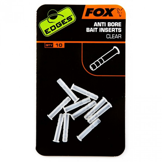 Fox Edges Anti-bore Bait Inserts clear x 10