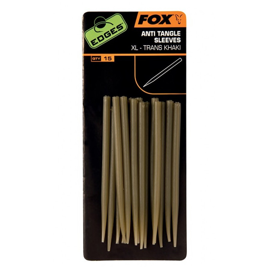 Fox Edges Anti-tangle Sleeve XL - trans khaki x 15