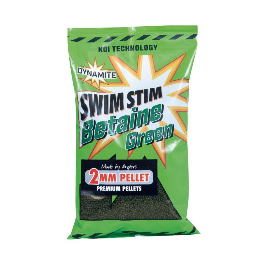 Dynamite Baits Swim Stim Betaine Green 2mm Pellets 900g