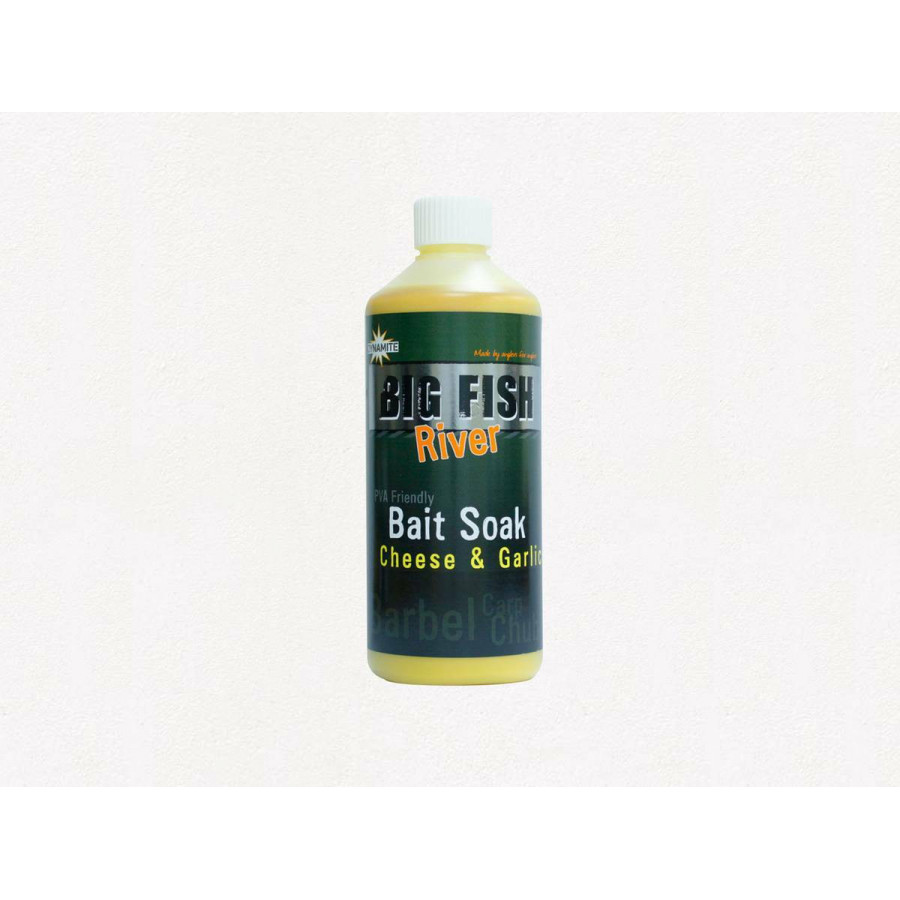 Dynamite Baits Big Fish River Bait Soak Cheese/Garlic 500ml