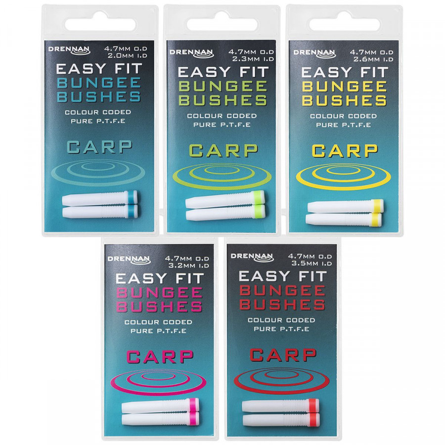 Drennan Easy Fit Bungee Bushes Carp 4,7mm O.D, versch. Varianten