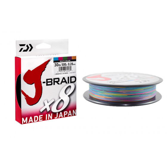 Daiwa J-Braid X8 Multicolor -300m