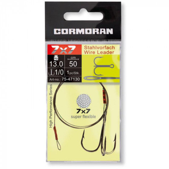 Cormoran 7x7 mit Schlaufe und Drilling G2 9kg 50cm