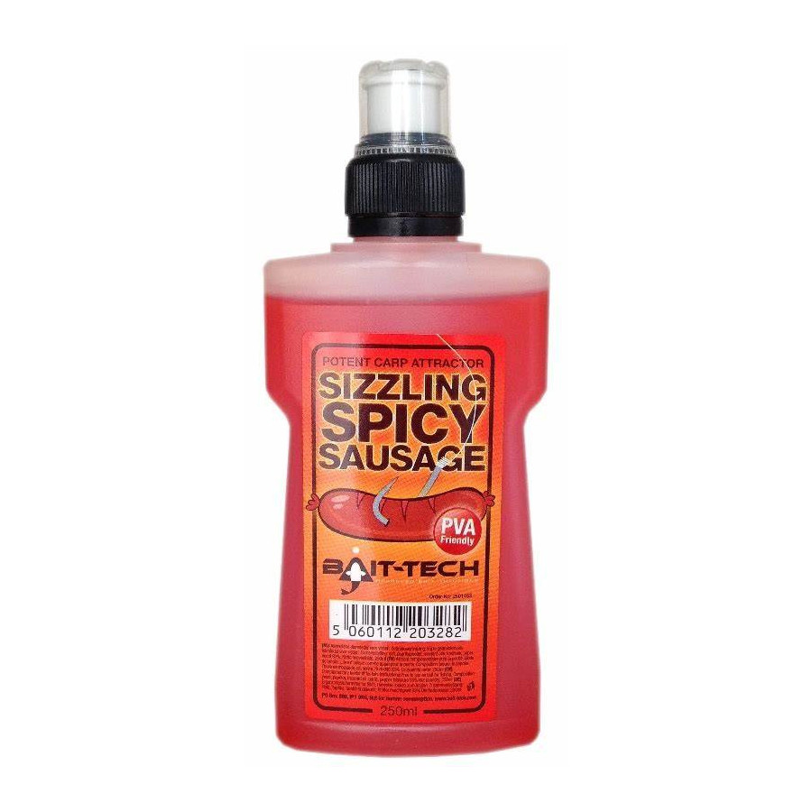 Bait-Tech Liquid Sizzling Spicy Sausage 250ml
