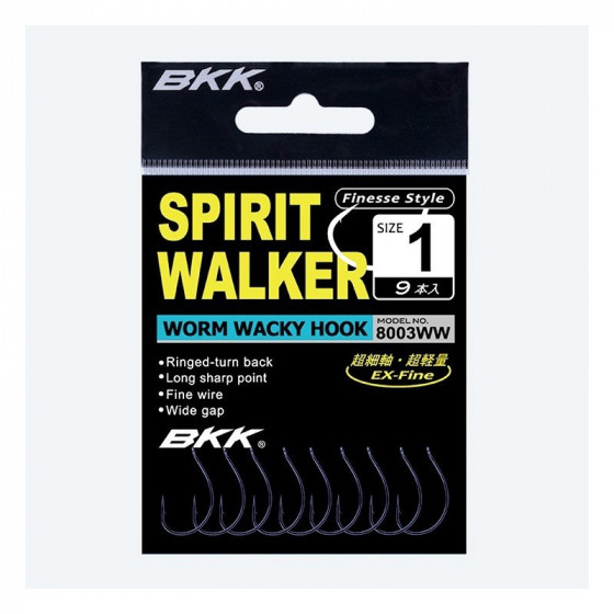 BKK Spirit Walker Worm Wacky Hook  - versch. Varianten