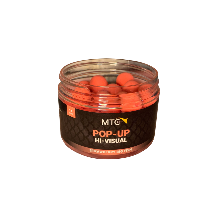 MTC Pop-Up Hi-Visual 14mm Strawberry Big Fish