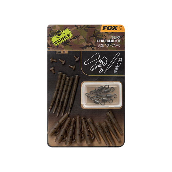 Fox Edges Camo SLIK Lead Clip Kit - Size10
