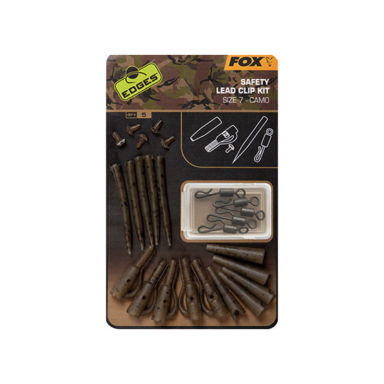 Fox Edges Camo Lead Clip Kit - Size7