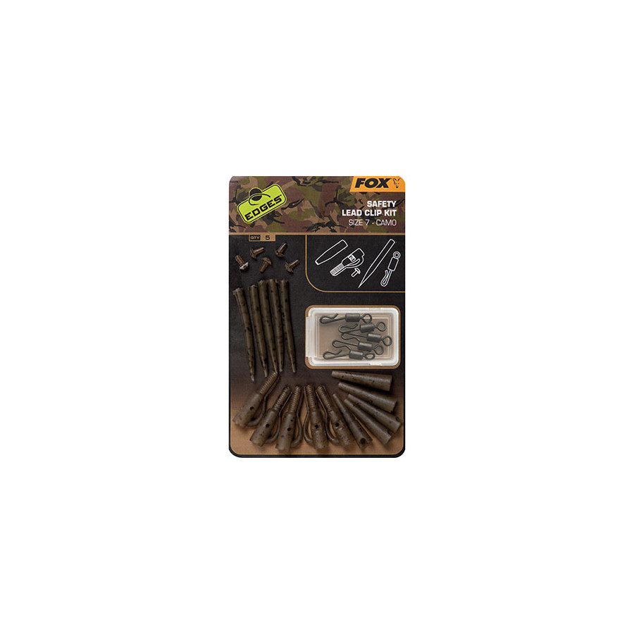 Fox Edges Camo Lead Clip Kit - Size7