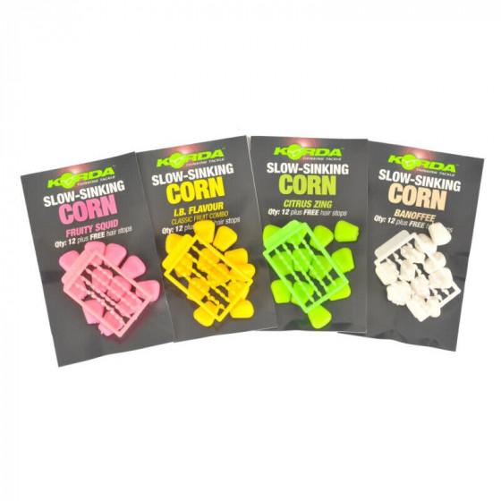 Korda Slow Sinking Corn incl. free Hairstops