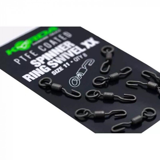 Korda PTFE Spinner Ring Swivels XX Gr.11 (8Stk.)