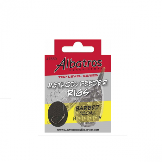 Albatros Method Feeder Rigs 10cm, Barbed, versch. Varianten