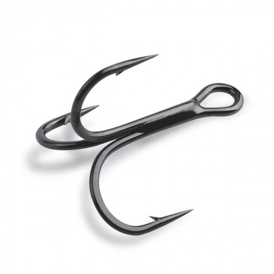 Mustad KVD Elite Round Bend Treble, black nickel,  versch. Größen