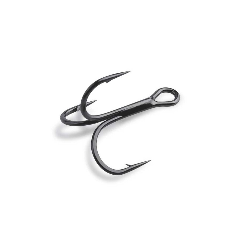 Mustad KVD Elite Round Bend Treble, black nickel,  versch. Größen