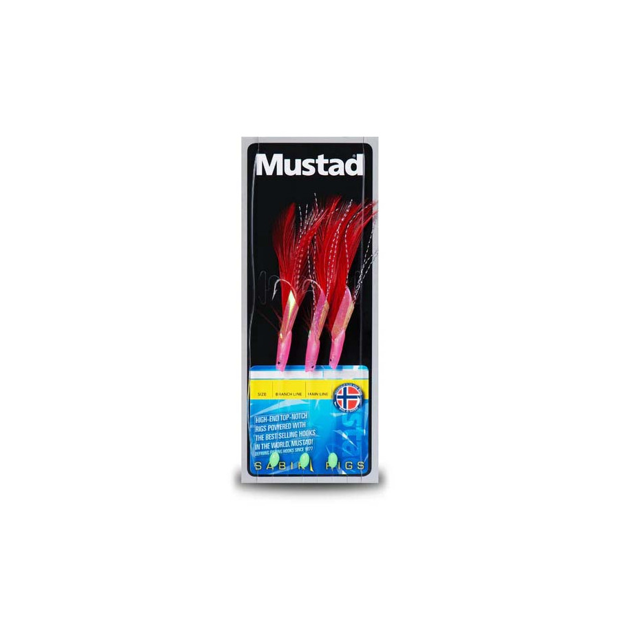Mustad Red Hookai Trace, versch. Varianten