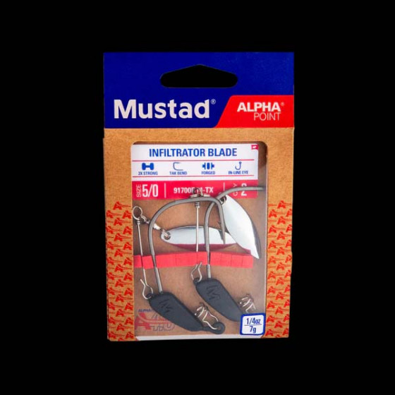 Mustad Infiltrator Blade Weight Hook, versch. Varianten