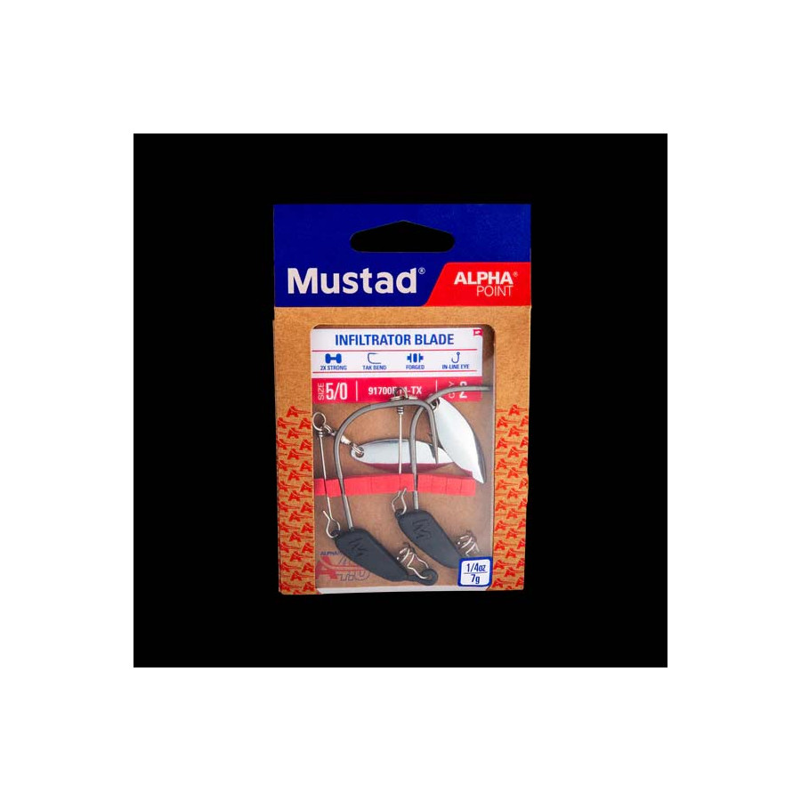 Mustad Infiltrator Blade Weight Hook, versch. Varianten